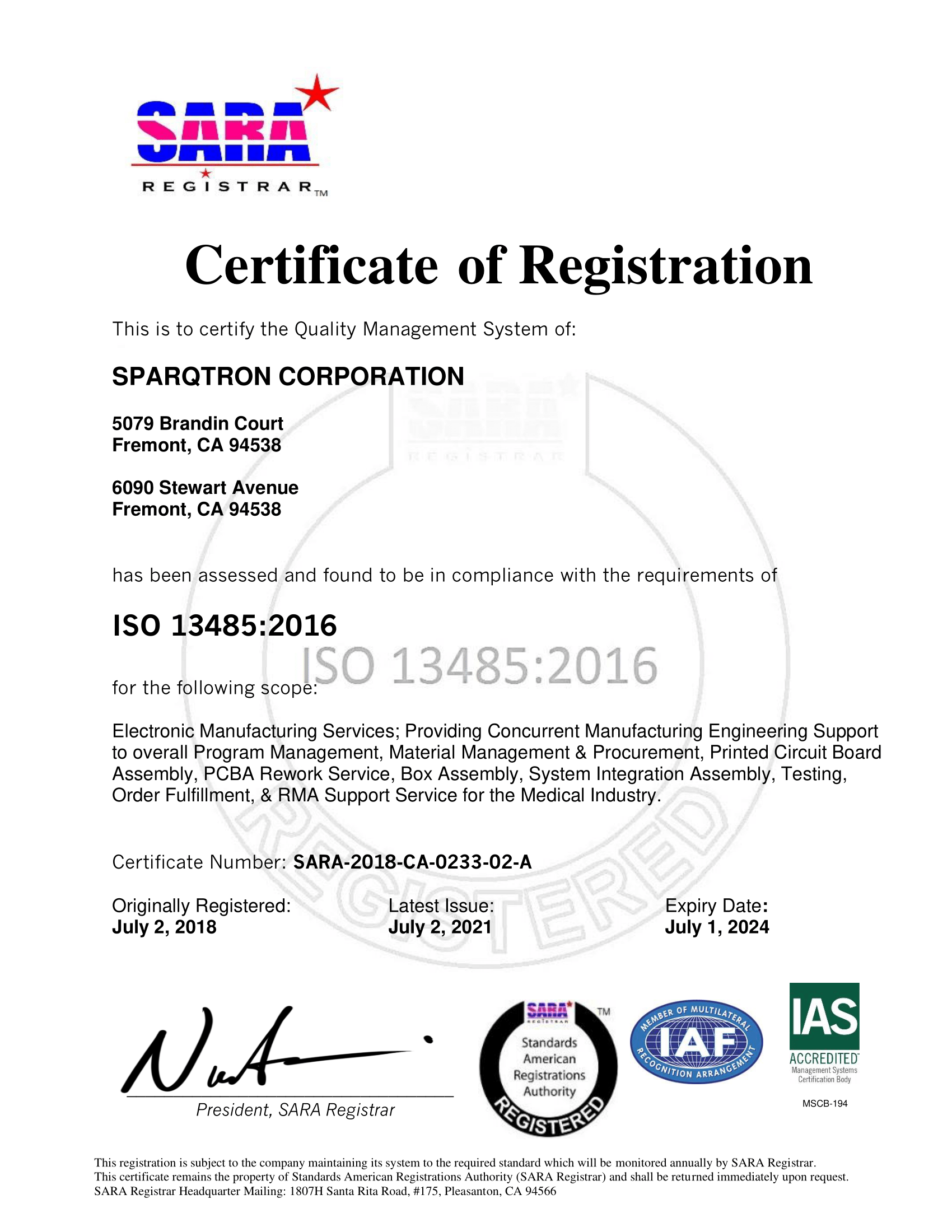 P5-Quality Commitment, ISO 9001 & 13485 Certified
