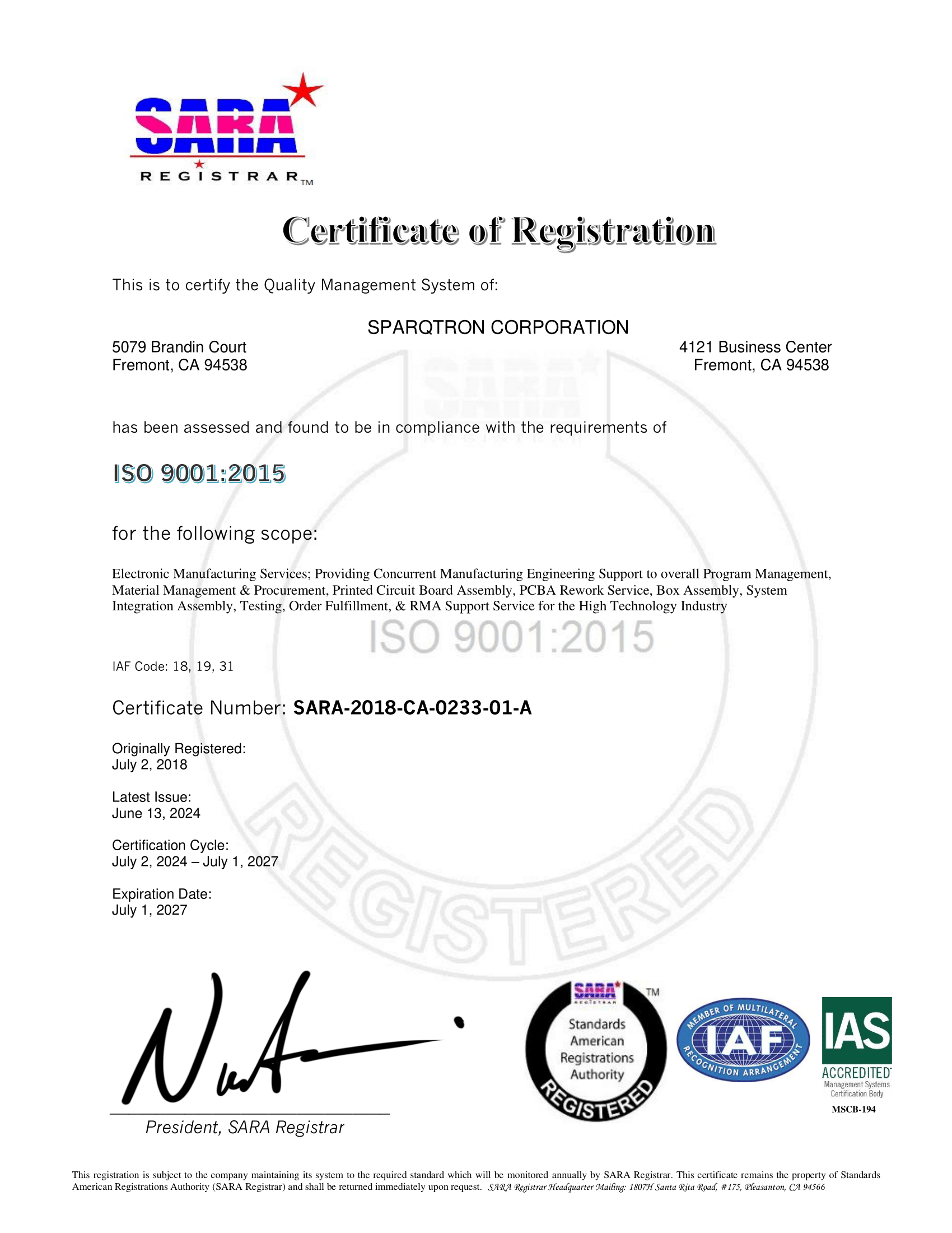 P1-Quality Commitment, ISO 9001 & 13485 Certified